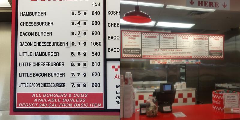 Five Guys Menu
