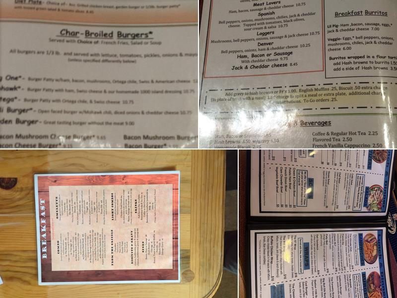 Mohawk Restaurant Menu