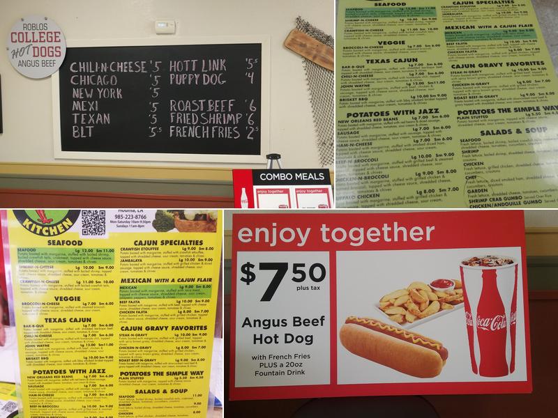 Cajun Potato Kitchen 2 Menu