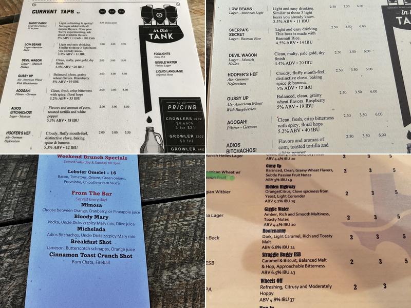 Bankhead Brewpub - Rowlett Menu
