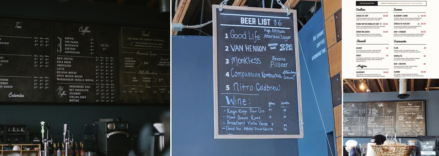 Thump Roastery & Bakery Menu