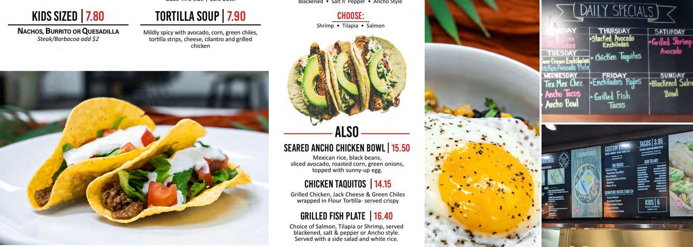 Chiloso Mexican Bistro Menu