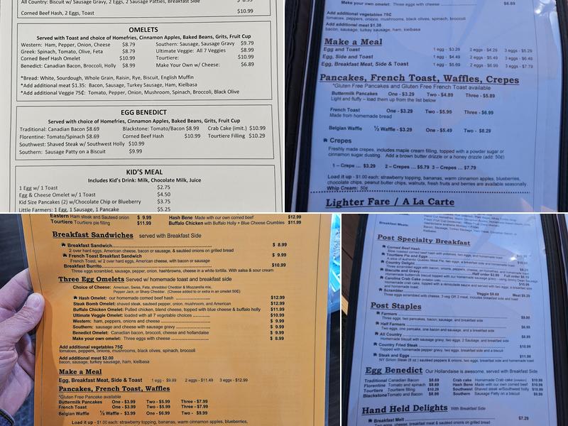 The POST Restaurant Menu