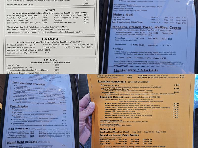 The POST Restaurant Menu