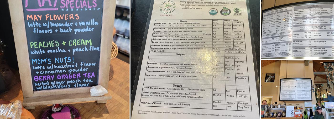 Strictly Organic Menu