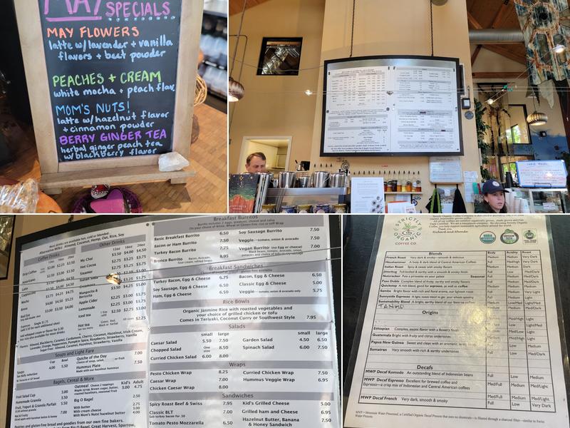 Strictly Organic Menu