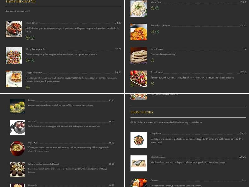 Truva Lounge Cocktail Bar Menu