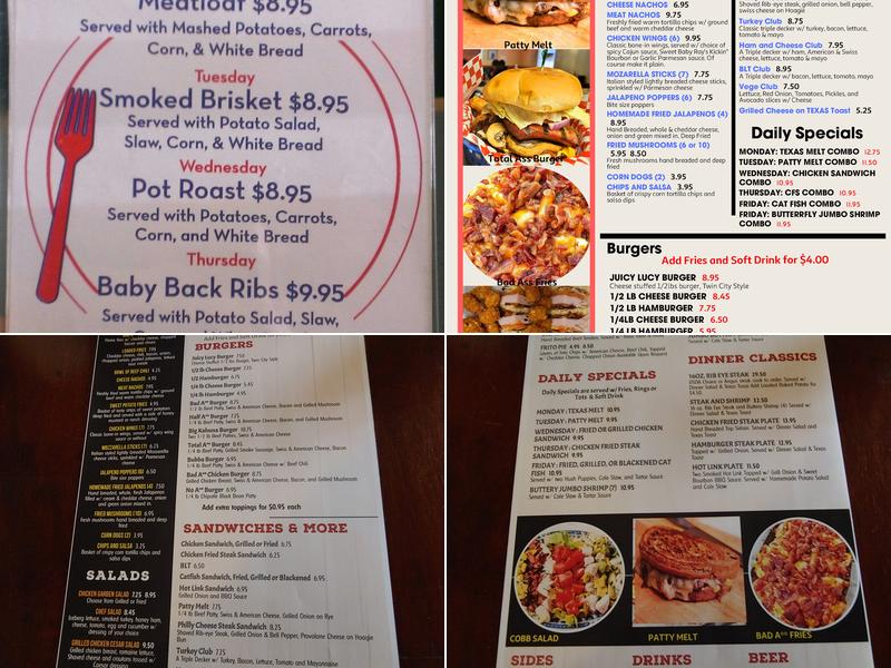 The Garland Grill and Bar Menu