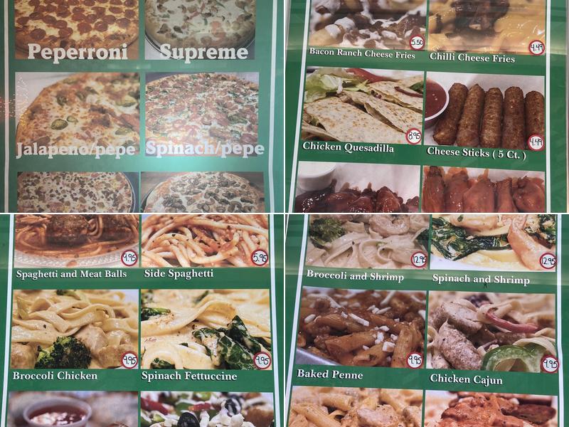 Grazian's Pizza and Pasta Menu