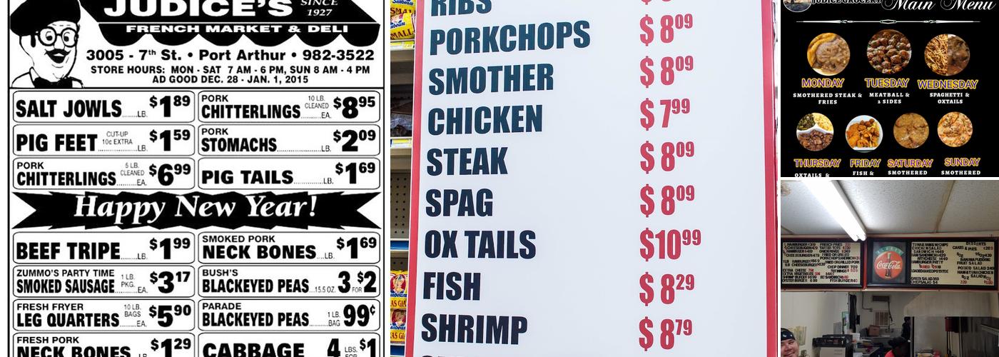 Judice's French Market & Deli Menu