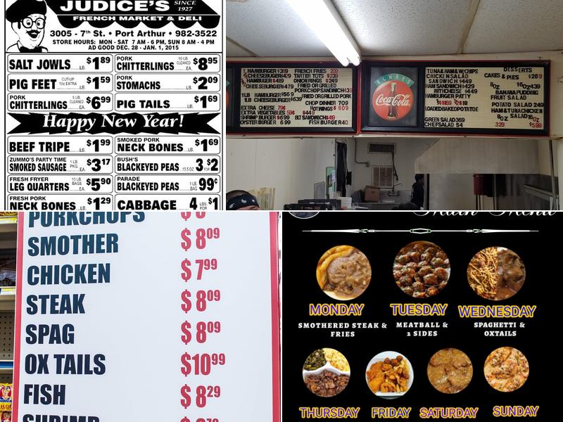 Judice's French Market & Deli Menu