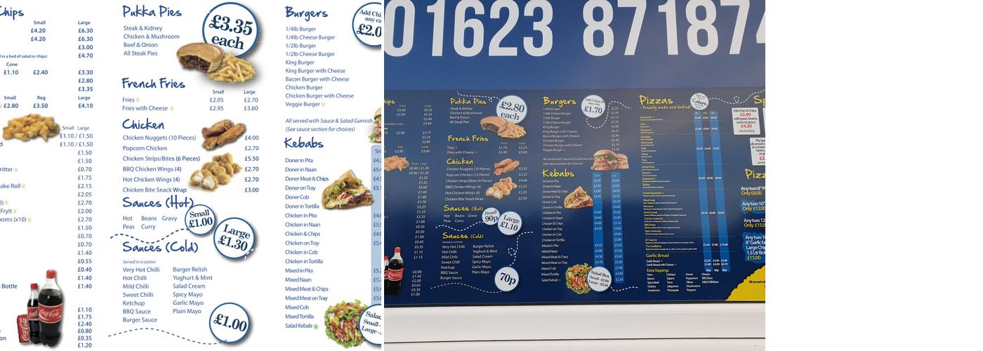 Antonio's Fish Bar Menu