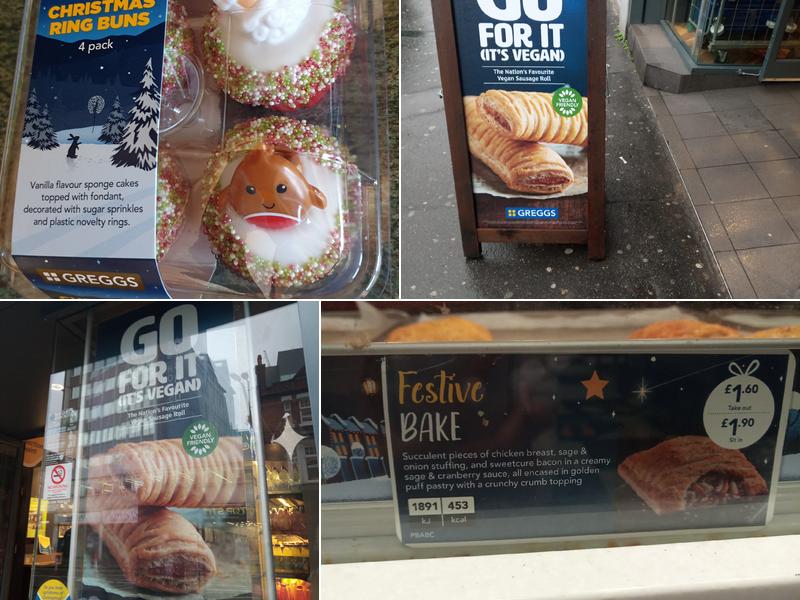 Greggs Menu