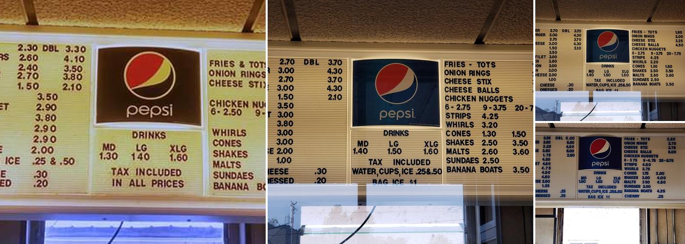 Jay's Drive-In Menu
