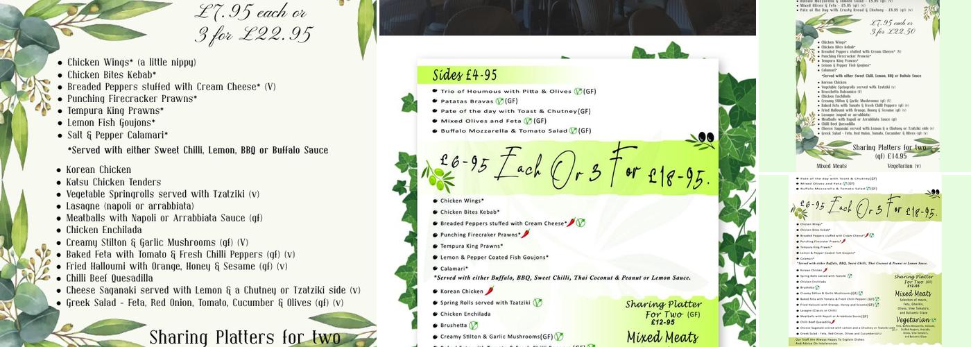 Bistro Balsamico Menu