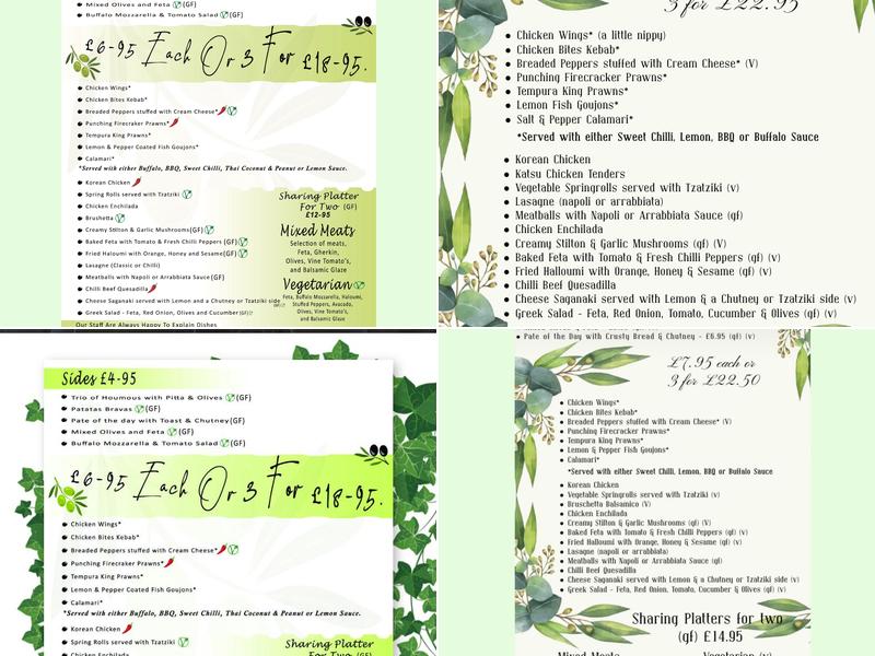 Bistro Balsamico Menu