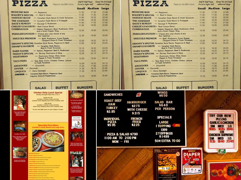 Walery's Premium Pizza Menu
