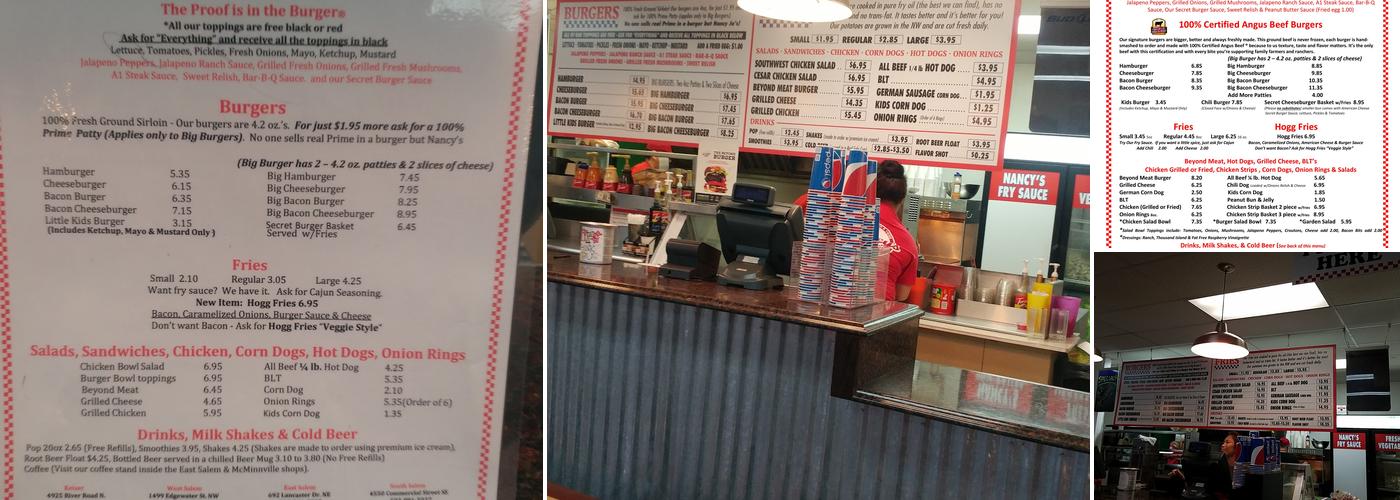 Nancy Jo's Burgers And Fries Menu