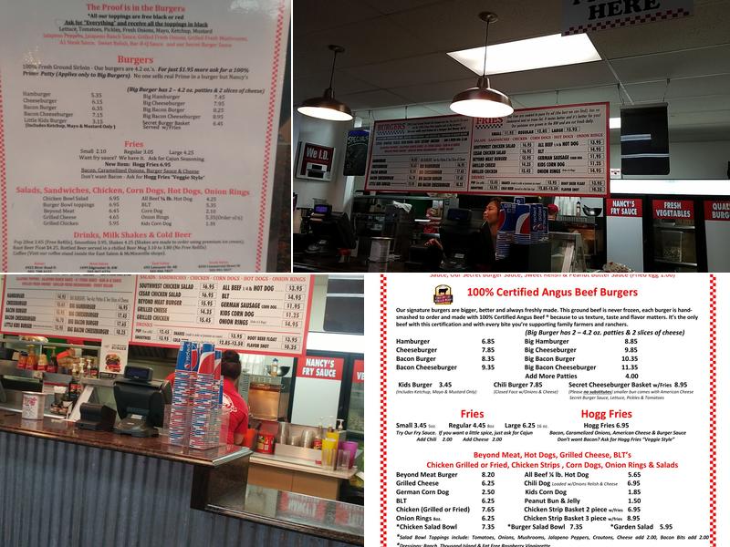Nancy Jo's Burgers And Fries Menu