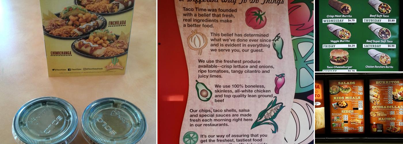 Taco Time Menu