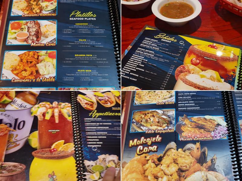Mariscos Las Islas Marias De Salem Menu