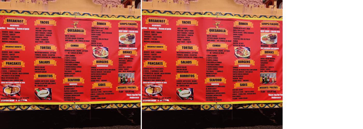 El Grullense Menu