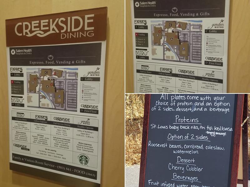 Creekside Dining Menu