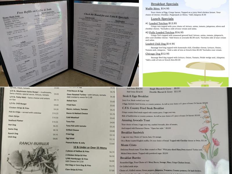 Original Court St Dairy Lunch Menu