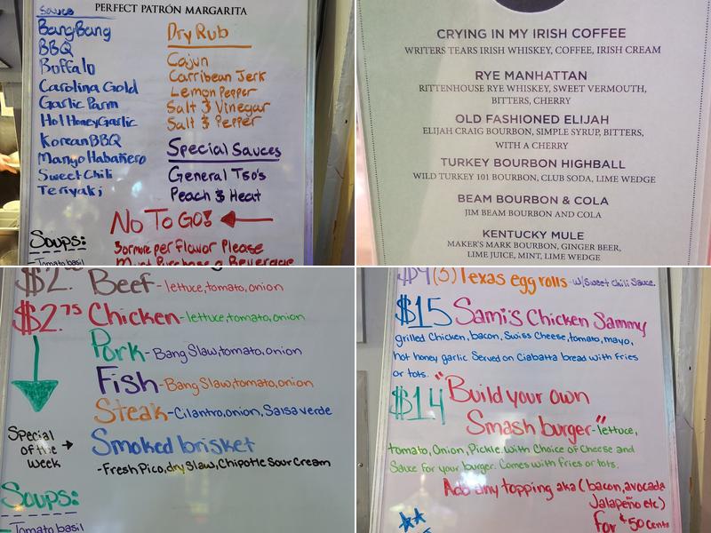 Half Time Bar & Grill Menu