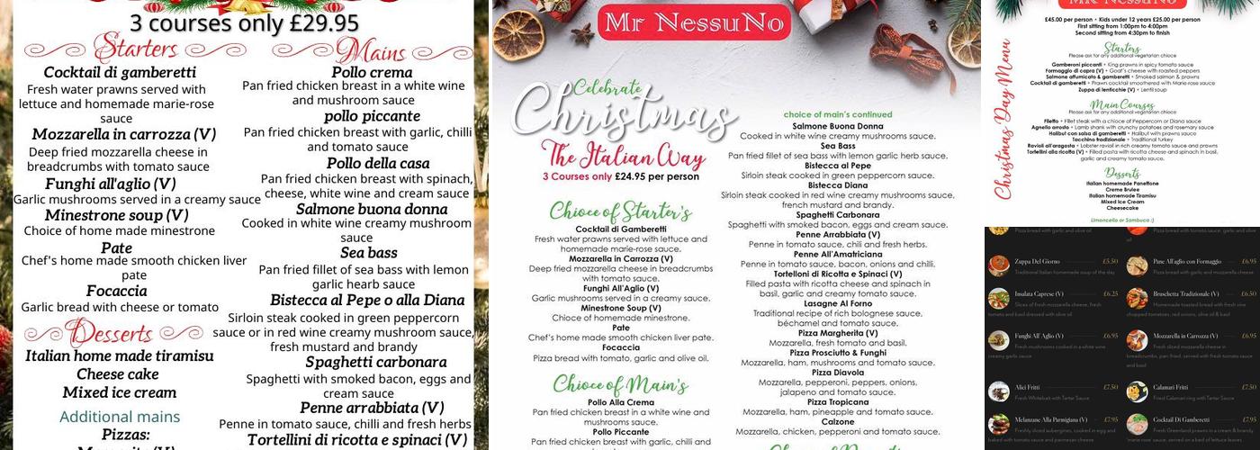 MR NessuNo Menu