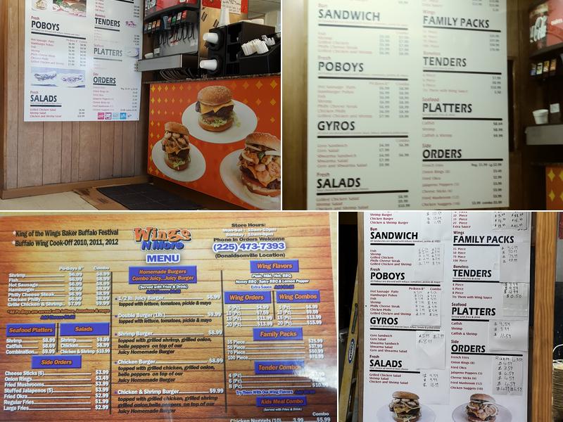 Wings N More Menu