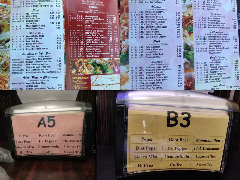 Yichiban Buffet Menu