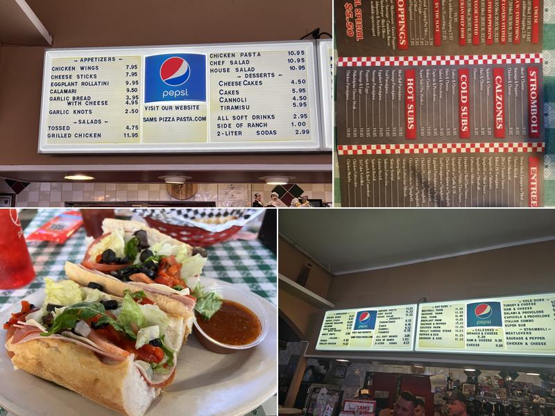Sam's Pizza Menu