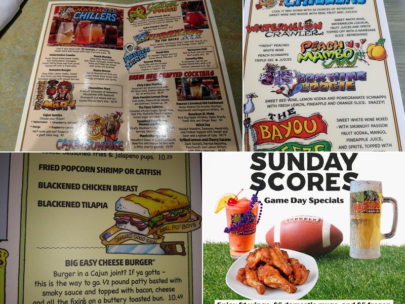 Razzoo's Cajun Cafe Menu