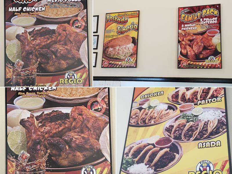 Pollo Regio Menu