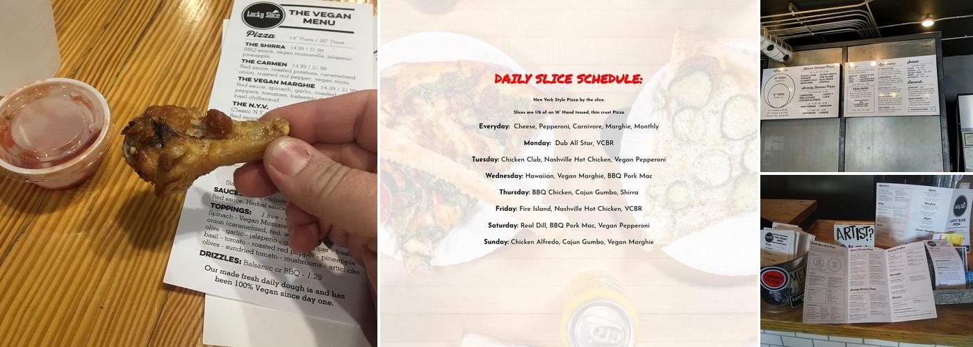 Lucky Slice Pizza - Logan Menu