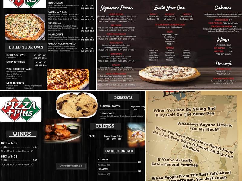Pizza Plus Menu
