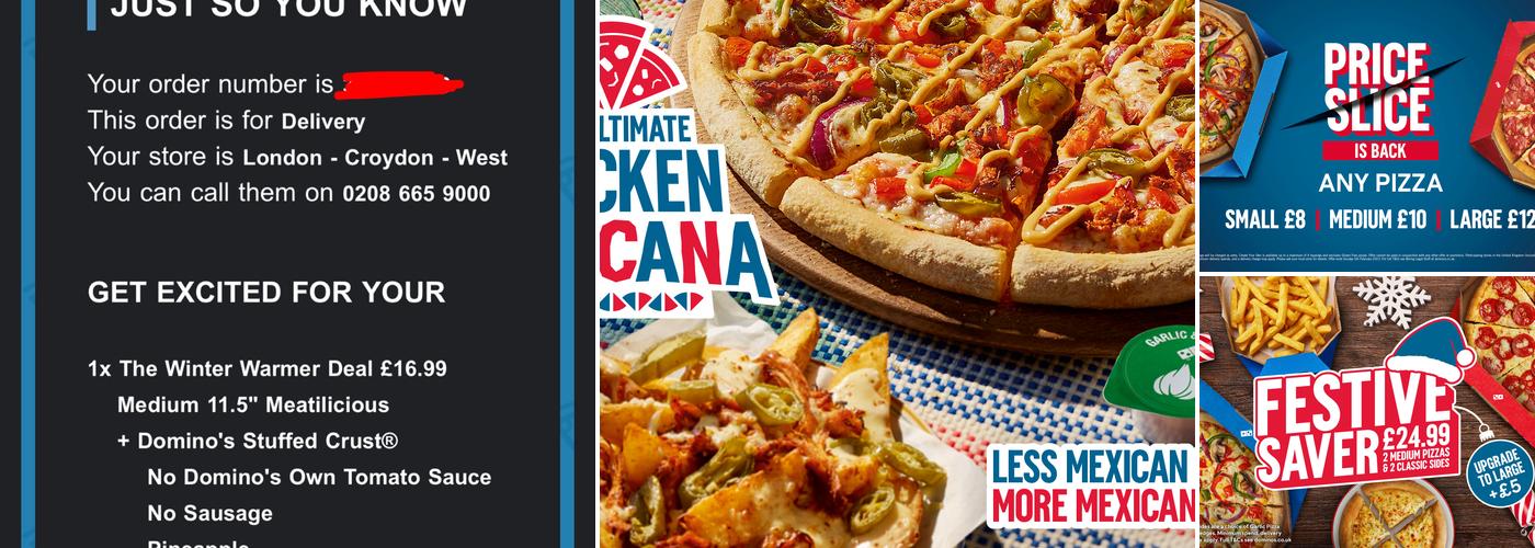 Domino's Pizza - London - Croydon - West Menu
