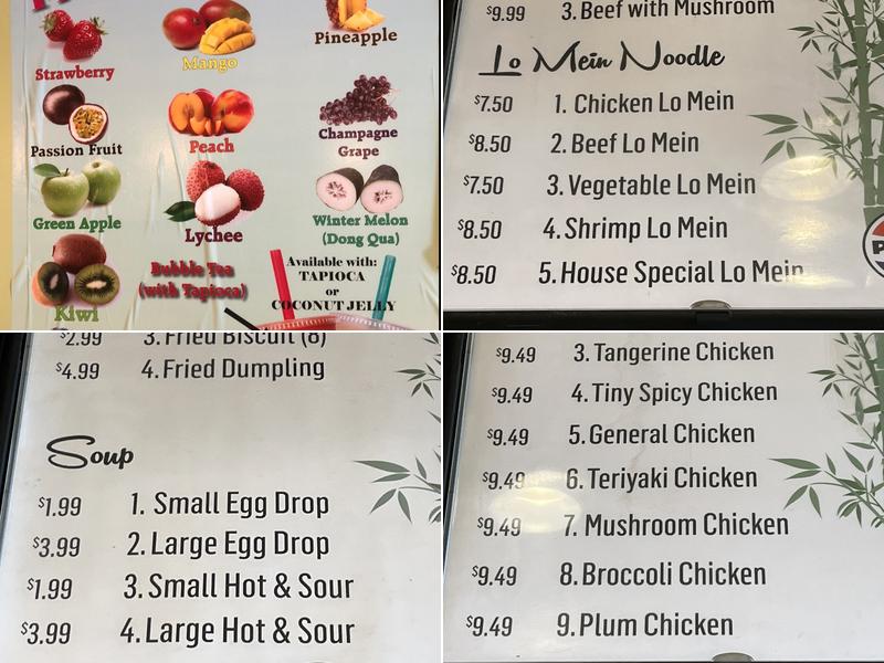 Royal Express Menu