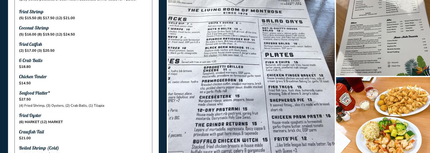 Shrimp N Stuff Menu