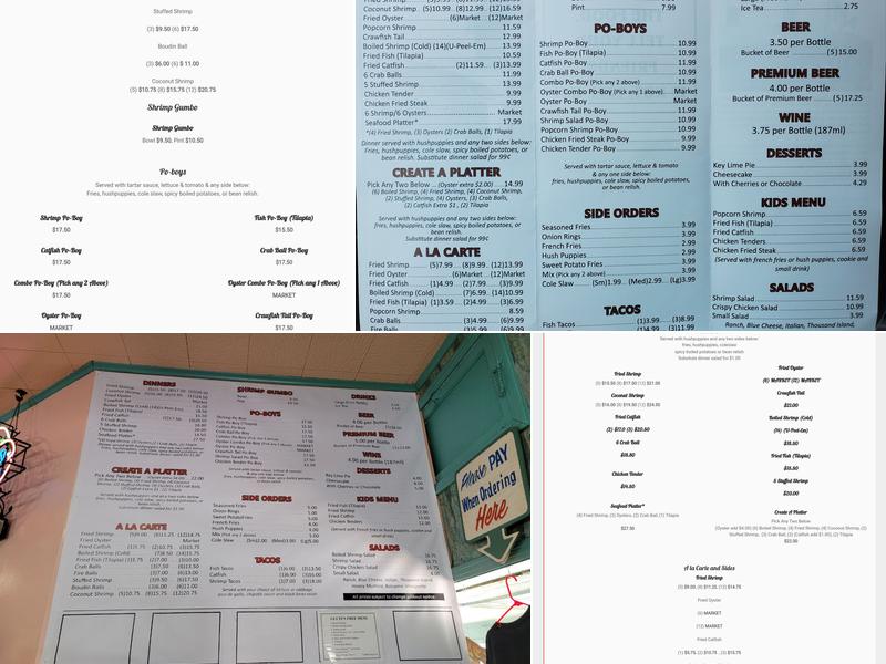 Shrimp N Stuff Menu
