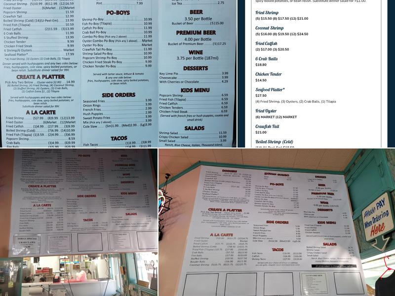 Shrimp N Stuff Menu