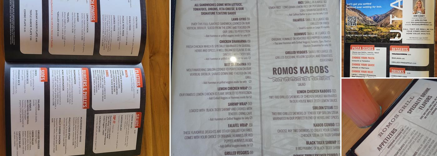 Romo's Mediterranean Grill Menu