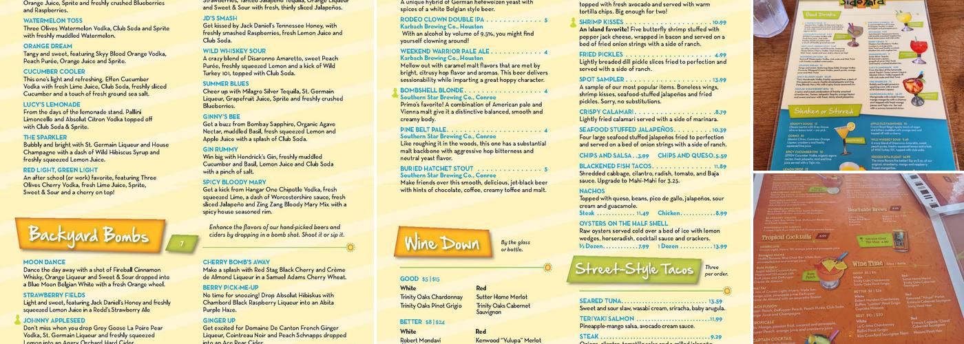 SideYard Menu