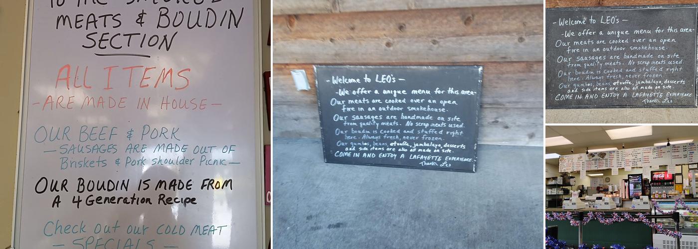 Leo's Cajun Corner Menu