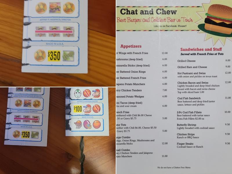 Chat & Chew Menu