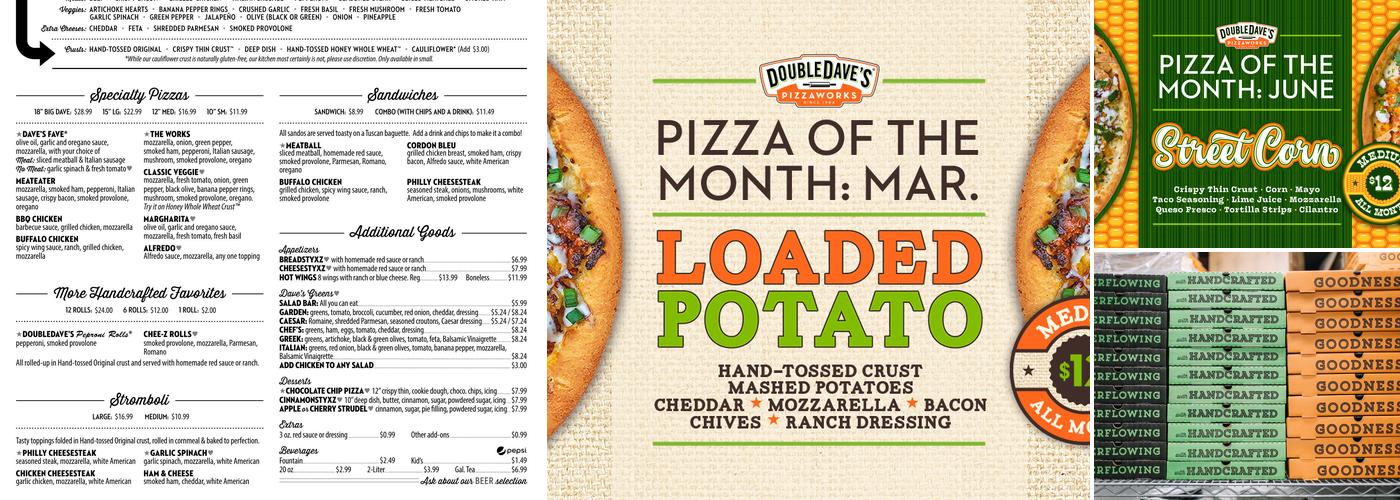 DoubleDave's Pizzaworks Menu