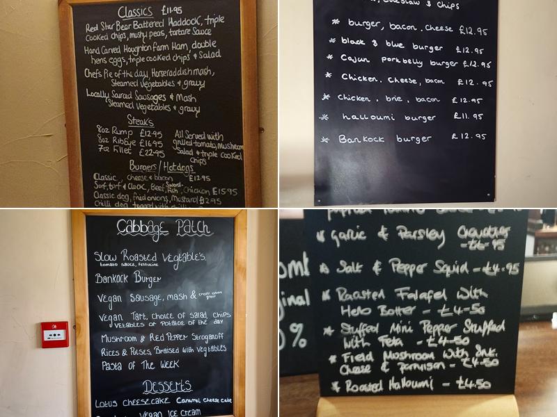 The Griffin Inn Menu