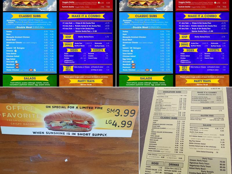 ThunderCloud Subs Menu