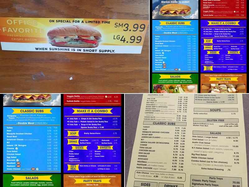ThunderCloud Subs Menu